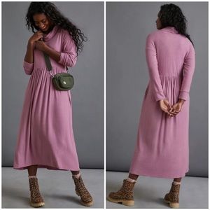 NWT ANTHROPOLOGIE ALISSA MAXI DRESS IN MAUVE